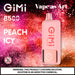 Best Deal Gimi 8500 Puffs Flum Disposable Vape 14mL Peach Icy