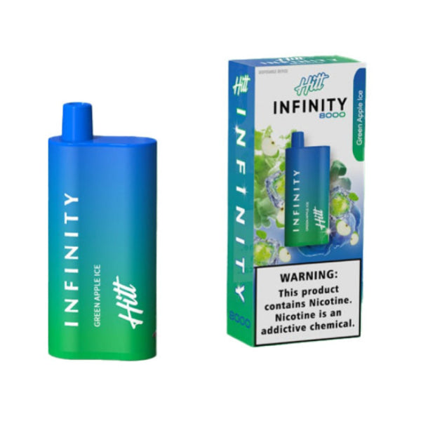 Hitt Infinity 8000 Puffs Disposable Green Apple Ice
