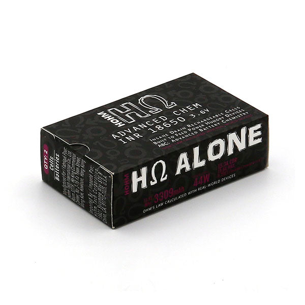 Hohm Tech Hohm Alone 18650 3309mAh 15.3A 2-Pack Box Batteries