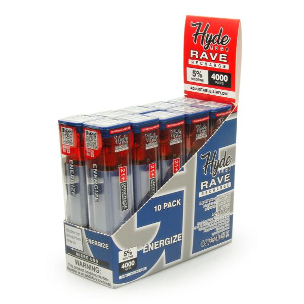 Energize Hyde Edge RAVE Disposable 10-Pack Wholesale Deal!