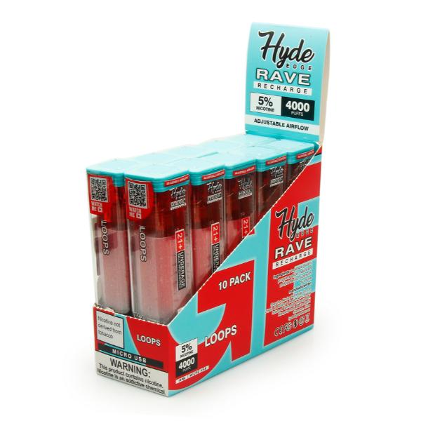 Loops Hyde Edge RAVE Disposable 10-Pack Bulk Cheap!