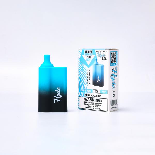 Blue Razz Ice Hyde I.D. Recharge 4500 Puffs Single Disposable Bulk Deal!