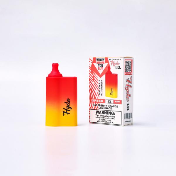 Raspberry Orange Lemonade Hyde I.D. Recharge 4500 Puffs Disposable 10-Pack Cheap Deal!