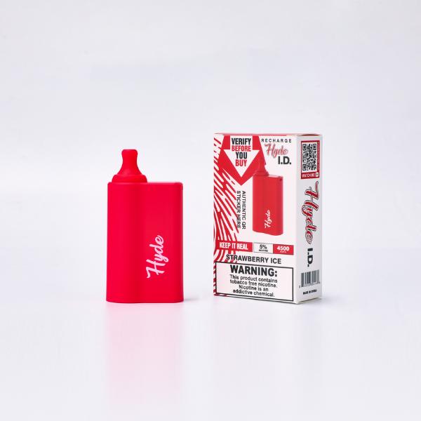 Strawberry Ice Hyde I.D. Recharge 4500 Puffs Single Disposable Bulk Price!