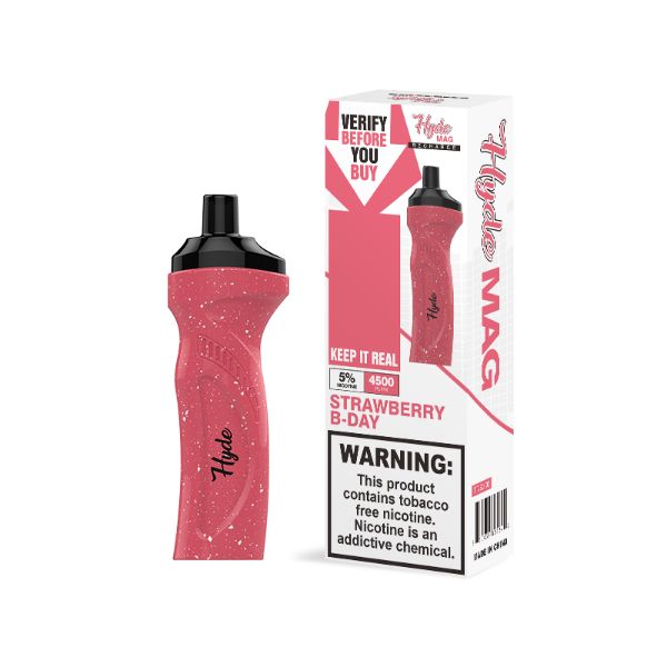 Hyde Mag 4500 Puffs Recharge Disposable Vape Strawberry B-day