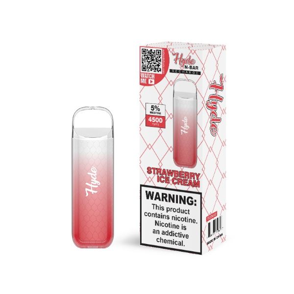 Strawberry Ice Cream Hyde N-Bar Recharge Single Disposable
