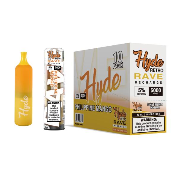 Hyde Retro RAVE Single Disposable Vape 12mL Best Flavor Philippine Mango