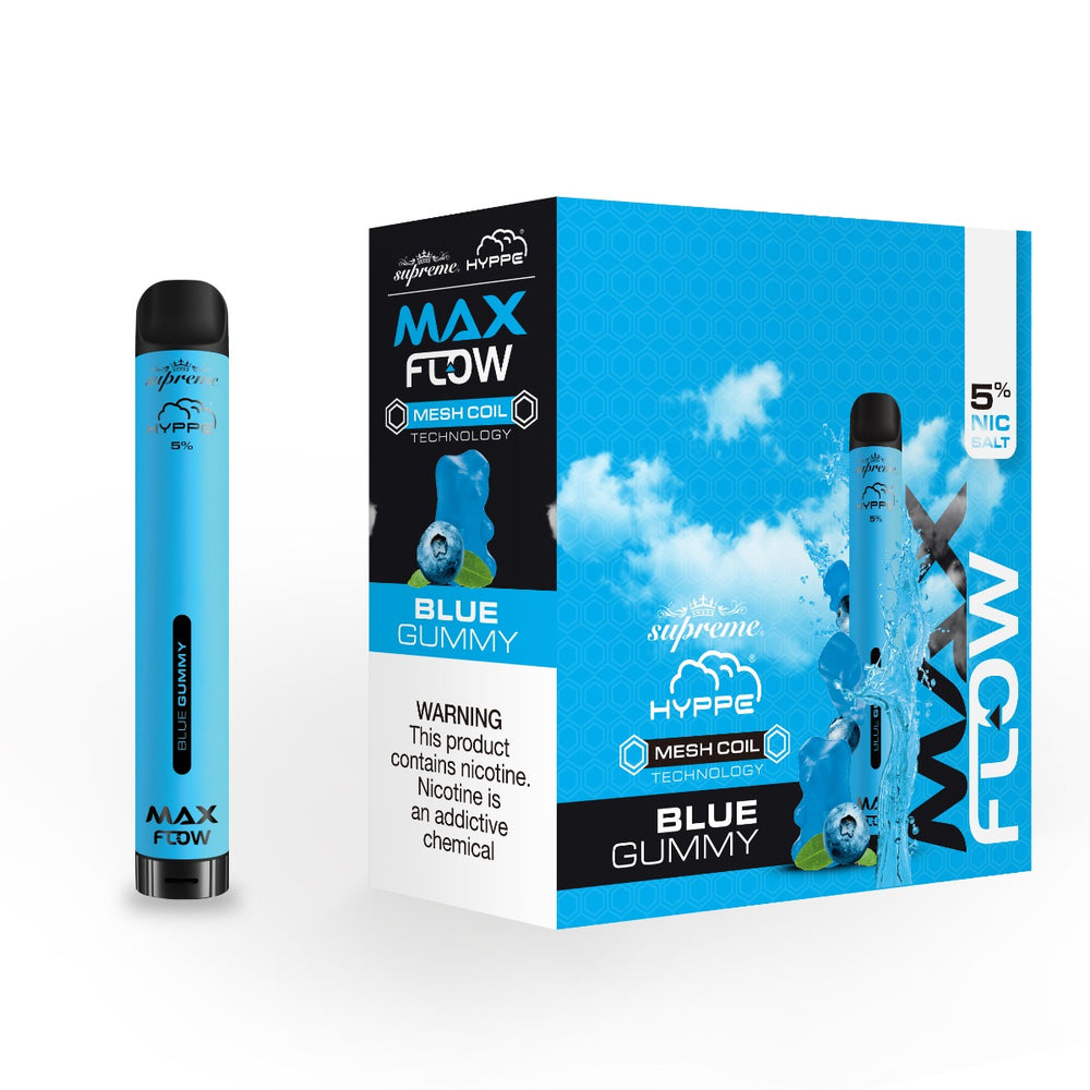 Hyppe Max Flow Mesh Single Disposable Vape 2000 Puffs Best Flavor Blue Gummy