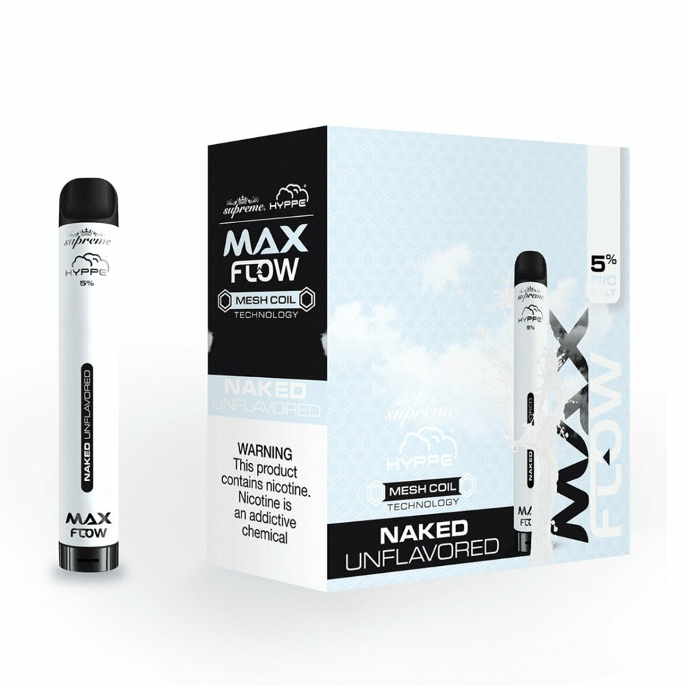 Hyppe Max Flow Mesh Single Disposable Vape 6mL 2000 Puffs Best Flavor Naked Unflavored