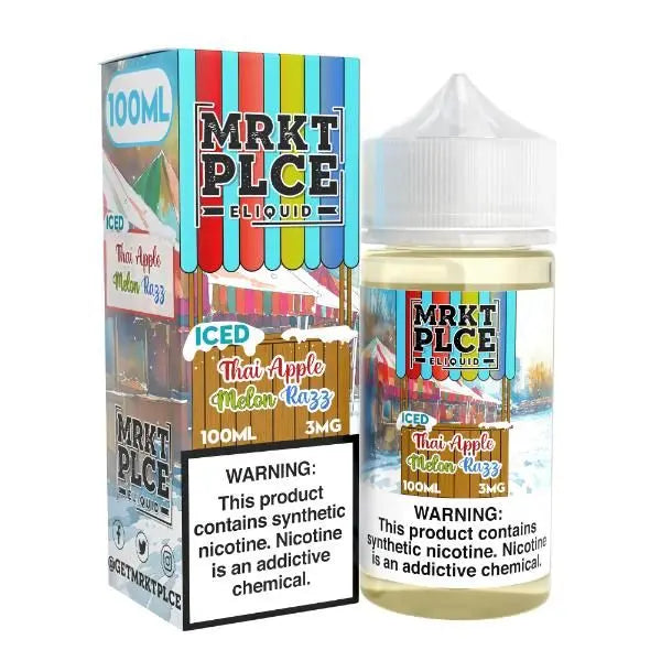 Best Deal MRKT PLCE Vape Juice 100mL - Iced Thai Apple Melon Razz