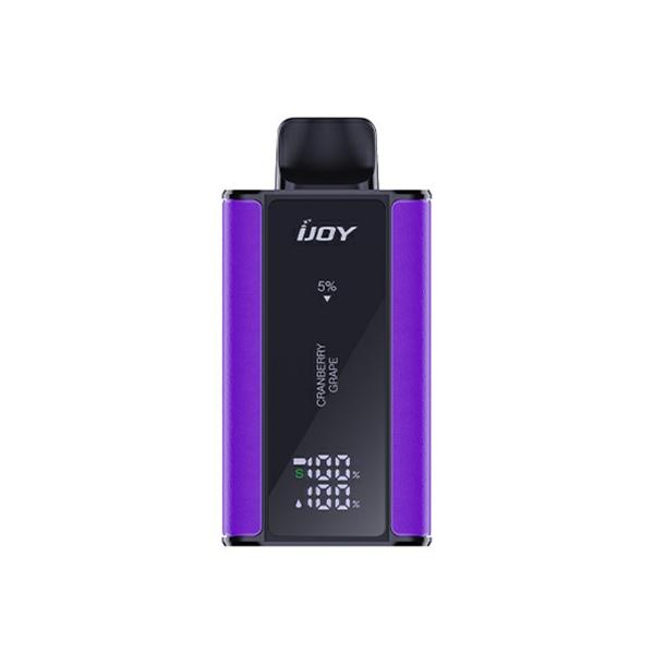 IJoy Bar Captain 10000 Disposable Vape 18mL Best Flavor Cranberry Grape