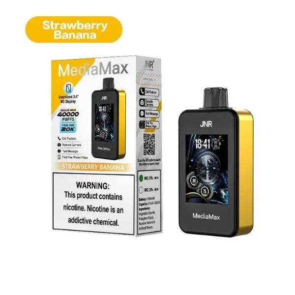 Bes Deal JNR Media Max 40,000 Puffs Disposable Vape 21mL - Strawberry Banana