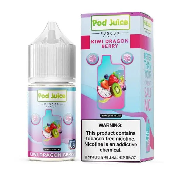 Best Deal Pod Juice TFN PJ5000 Salt Vape E-Liquid 30mL (Salt Nic) -  Kiwi Dragon Berry