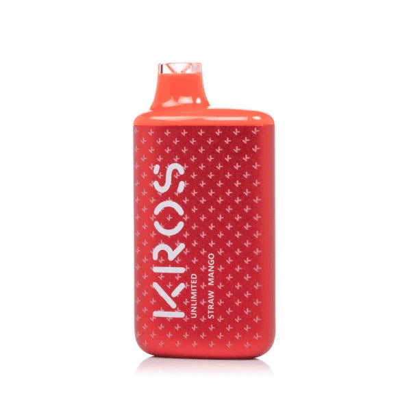 Best Deal Kros Unlimited 6000 Puffs Single Disposable Vape 14mL Straw Mango