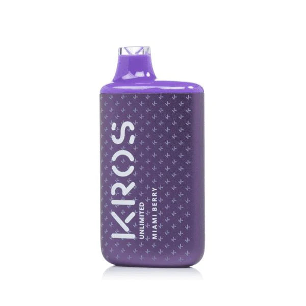 Best Deal Kros Unlimited 6000 Puffs Single Disposable Vape 14mL Miami Berry