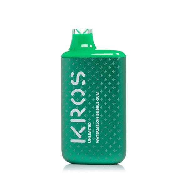 Best Deal Kros Unlimited 6000 Puffs Single Disposable Vape 14mL Watermelon Bubblegum