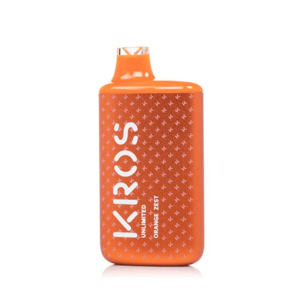 Best Deal Kros Unlimited 6000 Puffs Single Disposable Vape 14mL Orange Zest