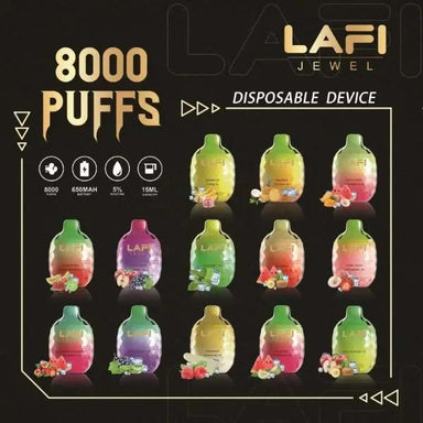 LAFI Jewel 8000 Puffs Rechargeable Vape Best flavors