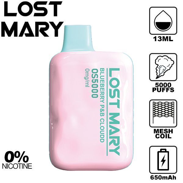Lost Mary 0% Flavors BLueberry P&B Cloud