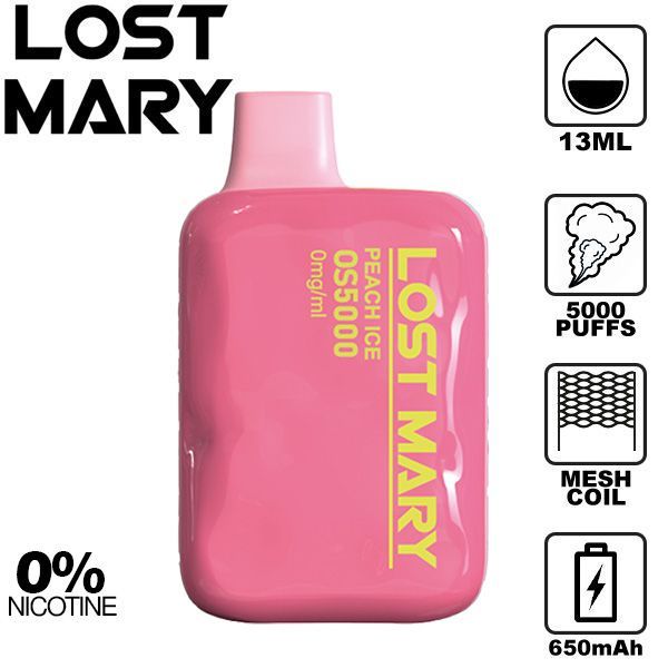 Lost Mary 0% Flavors Peach ICe