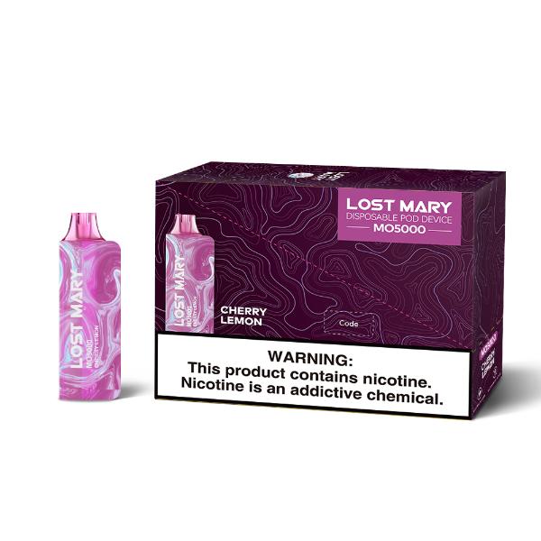 Lost Mary MO5000 4% Disposable Vape 10mL Best Flavor Cherry Lemon