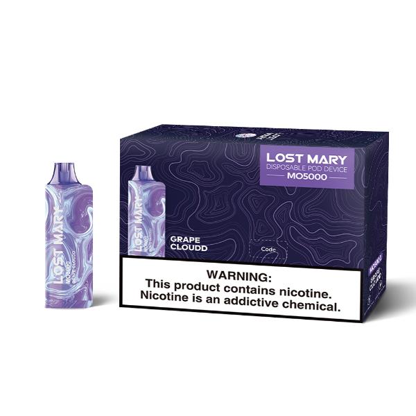 Lost Mary Mo5000 3% Flavors Grape Cloudd