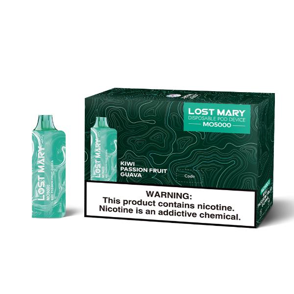 Lost Mary Mo5000 3% Flavors Kiwi Guava Passion Fruit