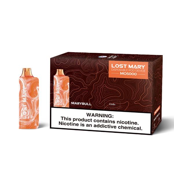 Lost Mary MO5000 4% Disposable Vape 10mL Best Flavor Marybull