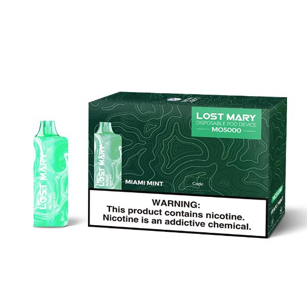 Lost Mary Mo5000 3% Flavors Miami Mint