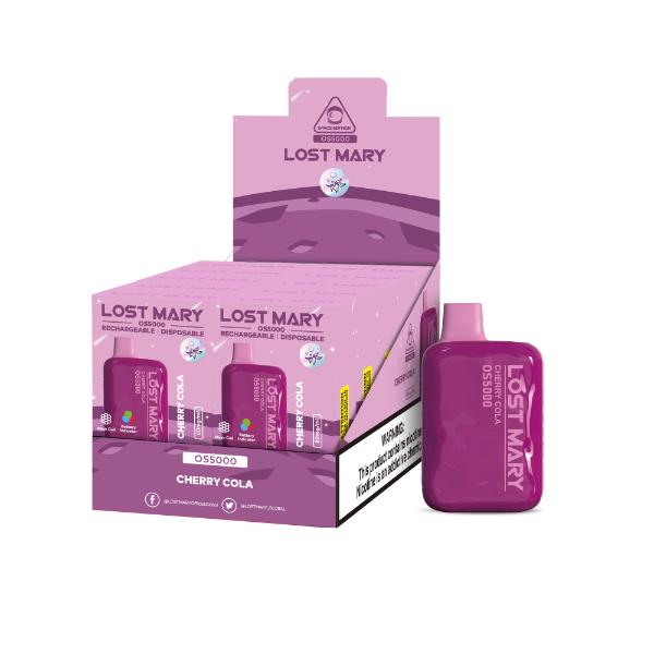 Lost Mary OS5000 4% Disposable Vape 10mL Best Flavor Cherry Cola