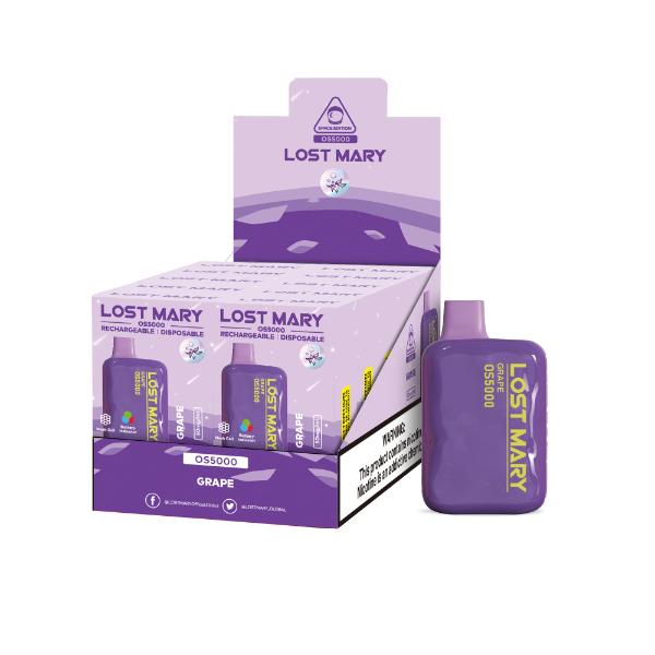 Lost Mary OS5000 Flavors 10 Pack Flavors Grape