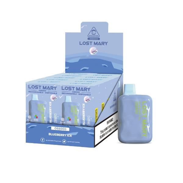 Lost Mary OS5000 4% Disposable Vape 10mL Best Flavor Blueberry Ice