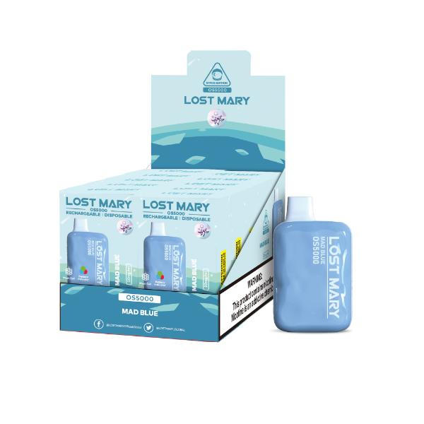 Lost Mary OS5000 4% Disposable Vape 10mL Best Flavor Mad Blue