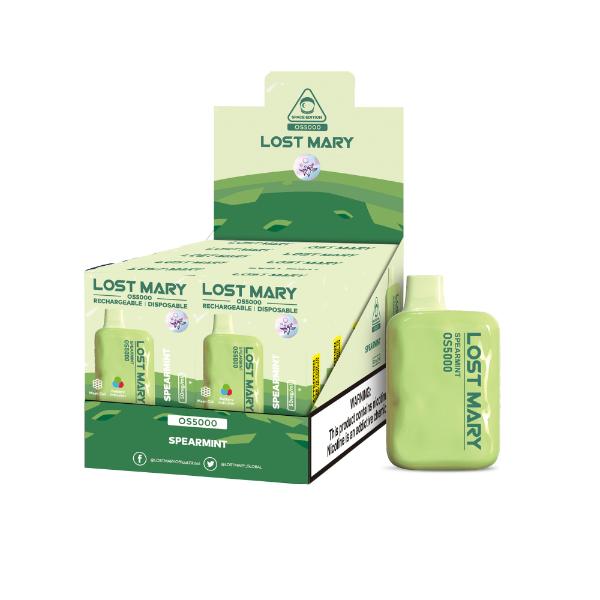 Lost Mary OS5000 4% Disposable Vape 10mL Best Flavor Spearmint