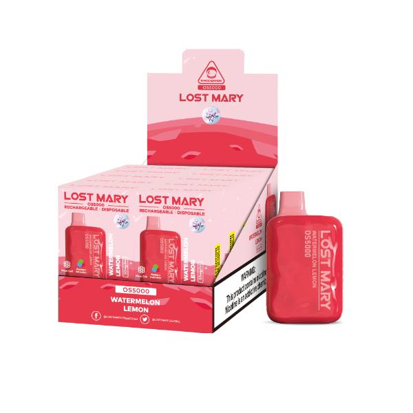 Lost Mary OS5000 4% Disposable Vape 10mL Best Flavor Watermelon