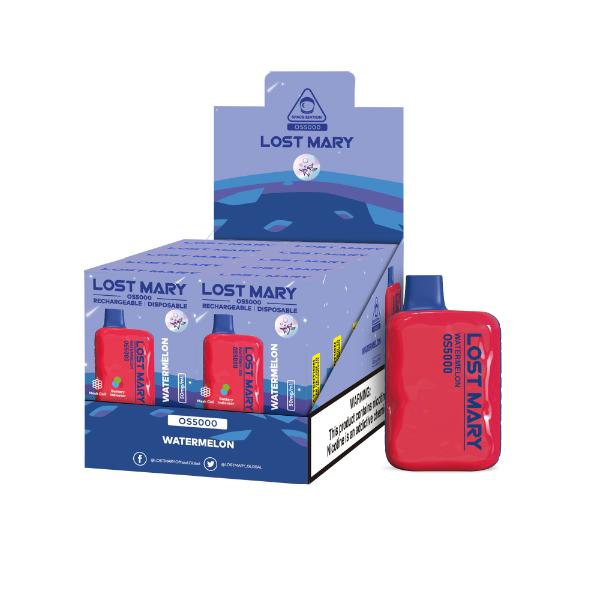 Lost Mary OS5000 4% Disposable Vape 10mL Best Flavor Watermelon