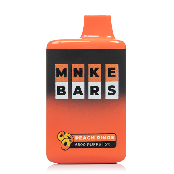 Best Deal MNKE Bars 6500 Puffs Disposable Vape Peach Rings