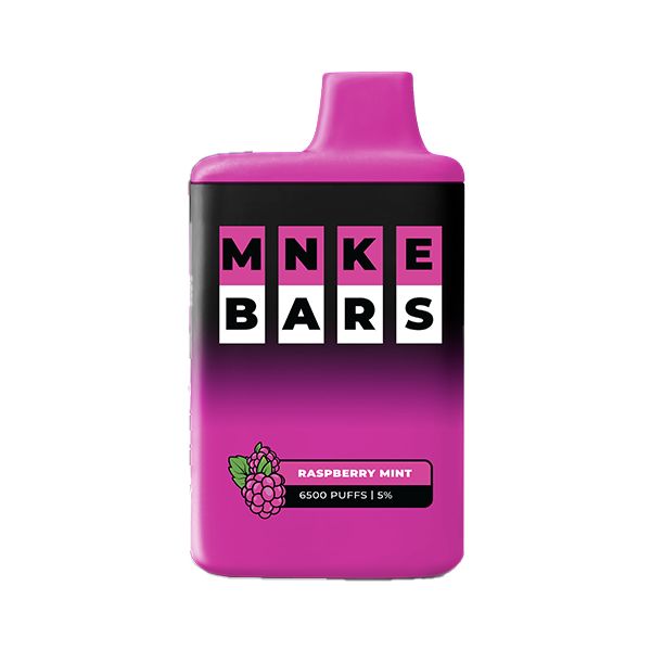 MNKE Bars 6500 Puffs Single Disposable Raspberry Mint