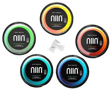 NIIN Zero Tobacco Pouches 5-Pack