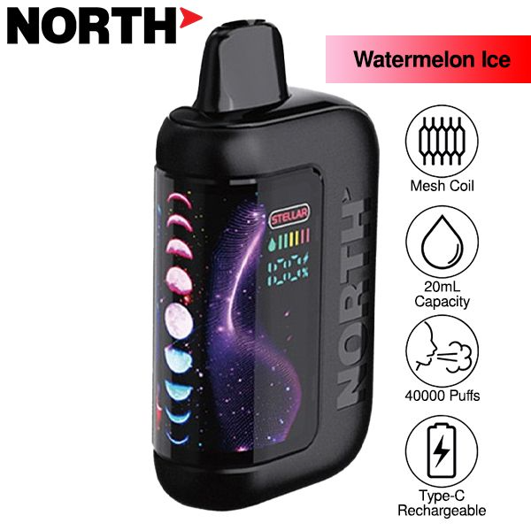 Best Deal North Stellar 40k Puffs Disposable Vape 20mL - Watermelon Ice