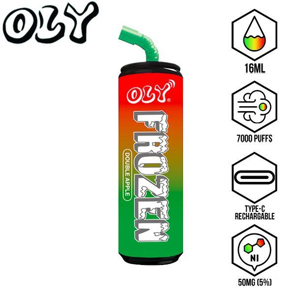 Oly Frozen 7000 Puffs Disposable-10-Pack Double Apple