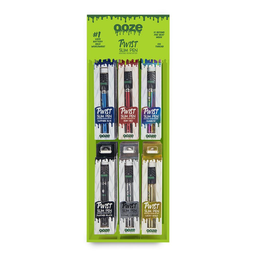 Ooze Slim Pen Twist Battery Display 48ct. Best