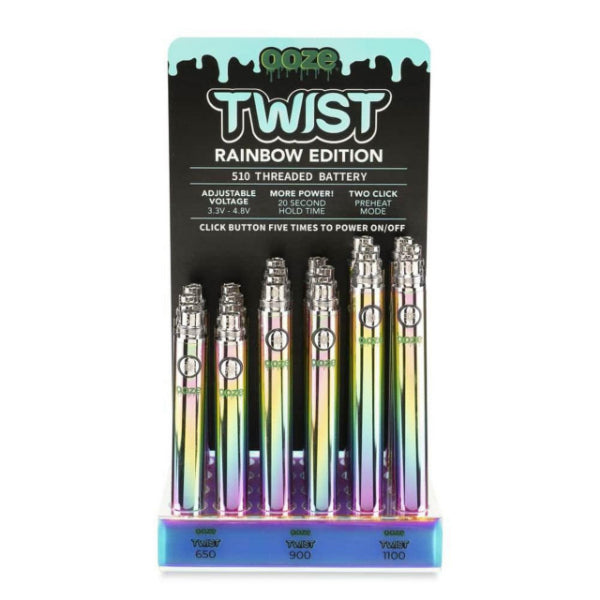 Ooze Twist Battery Display 24 Pack Best