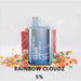 Exotic Sip Bar SX 5000 Puffs Disposable Vape 13mL Best Flavor Rainbow Cloudz