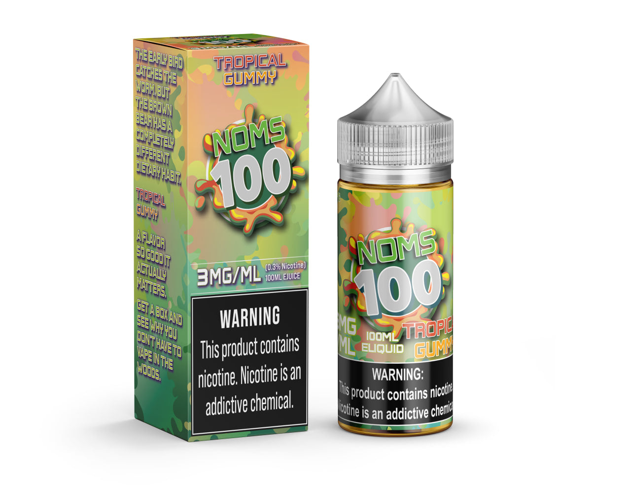 Best Deal Noms 100 100mL Vape Juice - Tropical Gummy