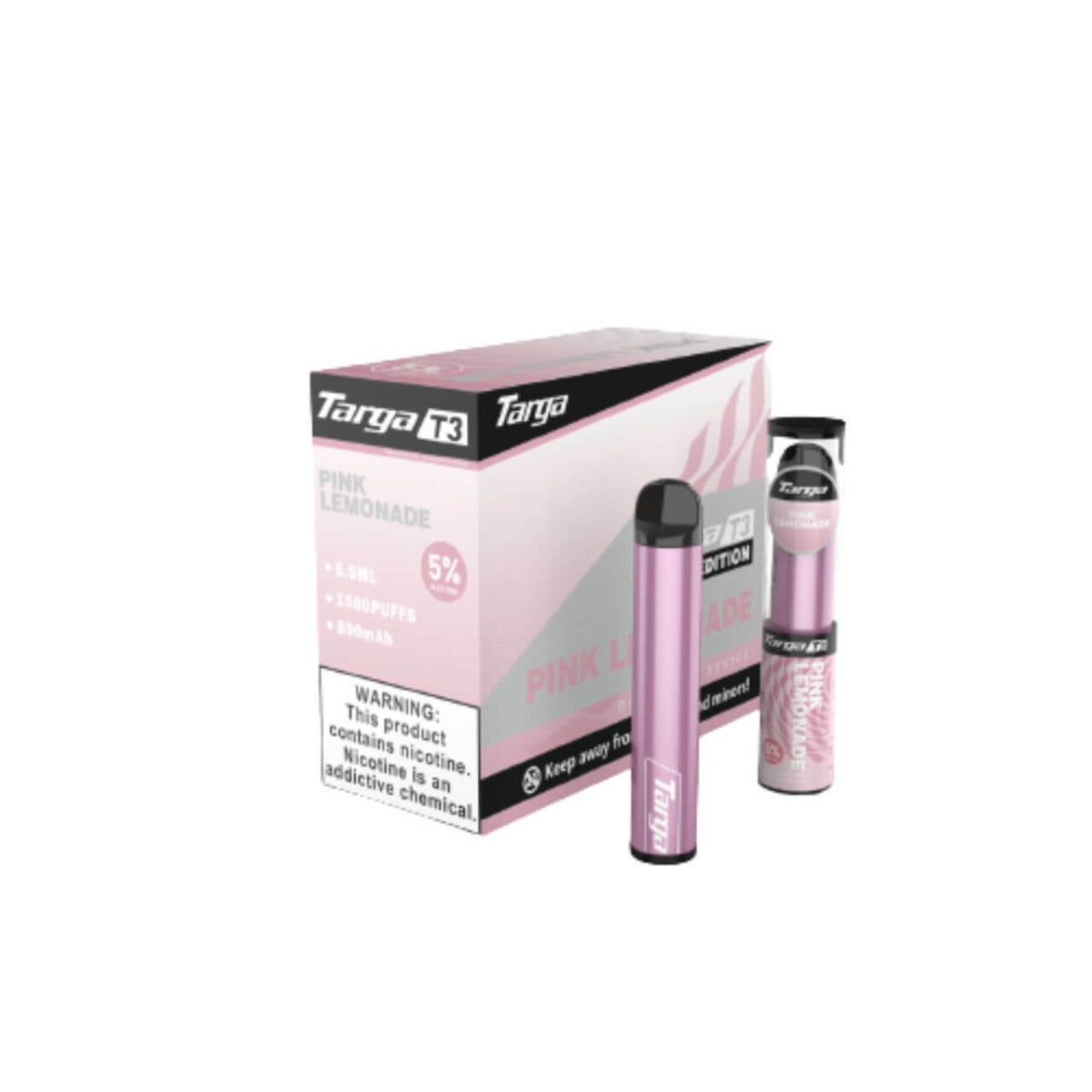 Targa T3 Single Disposable Vape 5mL Best Flavor Pink Lemonade