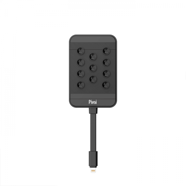 Pivoi 5000mAh Power Bank with Built-in Lightning Cable and Suction Cups Best