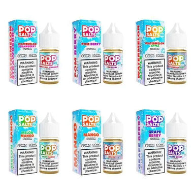 Pop Salts E-Liquid 30mL Salt Nic Best Flavors