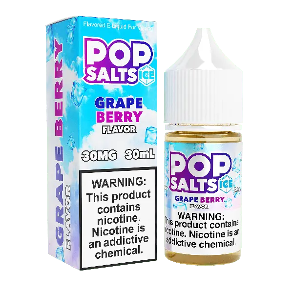 Best Deal Pop Salts E-Liquid 30mL Salt Nic  Grape Berry Flavor