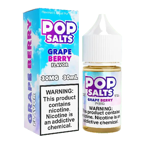 Best Deal Pop Salts E-Liquid 30mL Salt Nic  Grape Berry Flavor